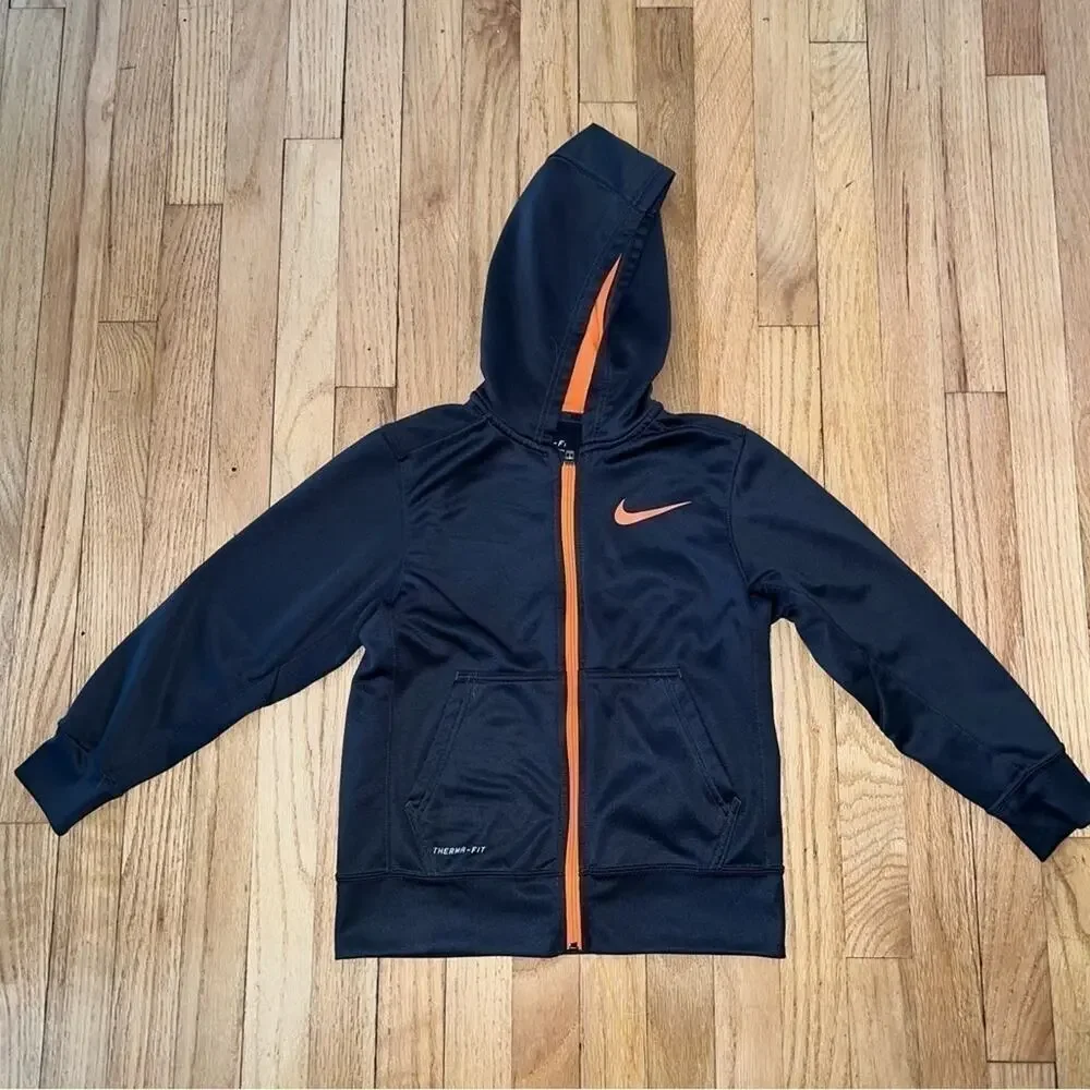 NIKE BOYS FULL ZIP HOODED JACKET SIZE 4/5 YRS MINT